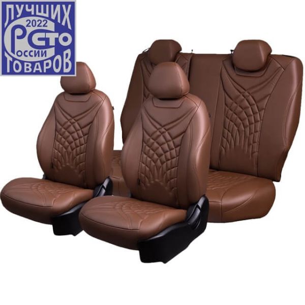 Чехлы Премиум Экокожа Байрон Президент|Жук на Kia Spectra 2004-2011 г.в. Чехлы Премиум Экокожа Байрон Президент|Жук на Kia Spectra 2004-2011 г.в.